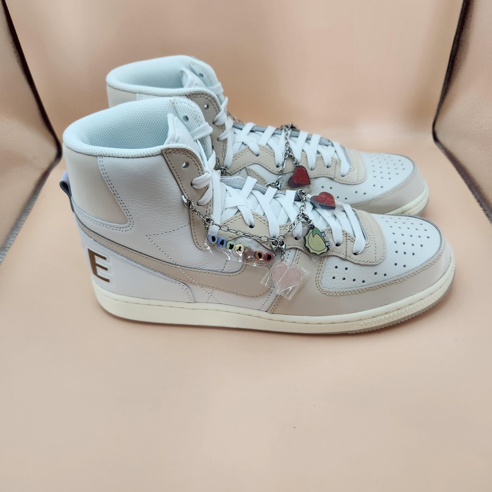 Nike Terminator High Be True Shoes Mens Size 11 White High Top Charms FD8638-100